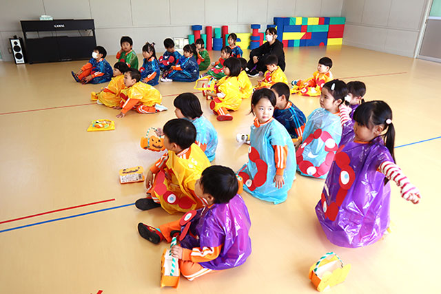 ハロウィンパーティーでゲームをしたよ。2